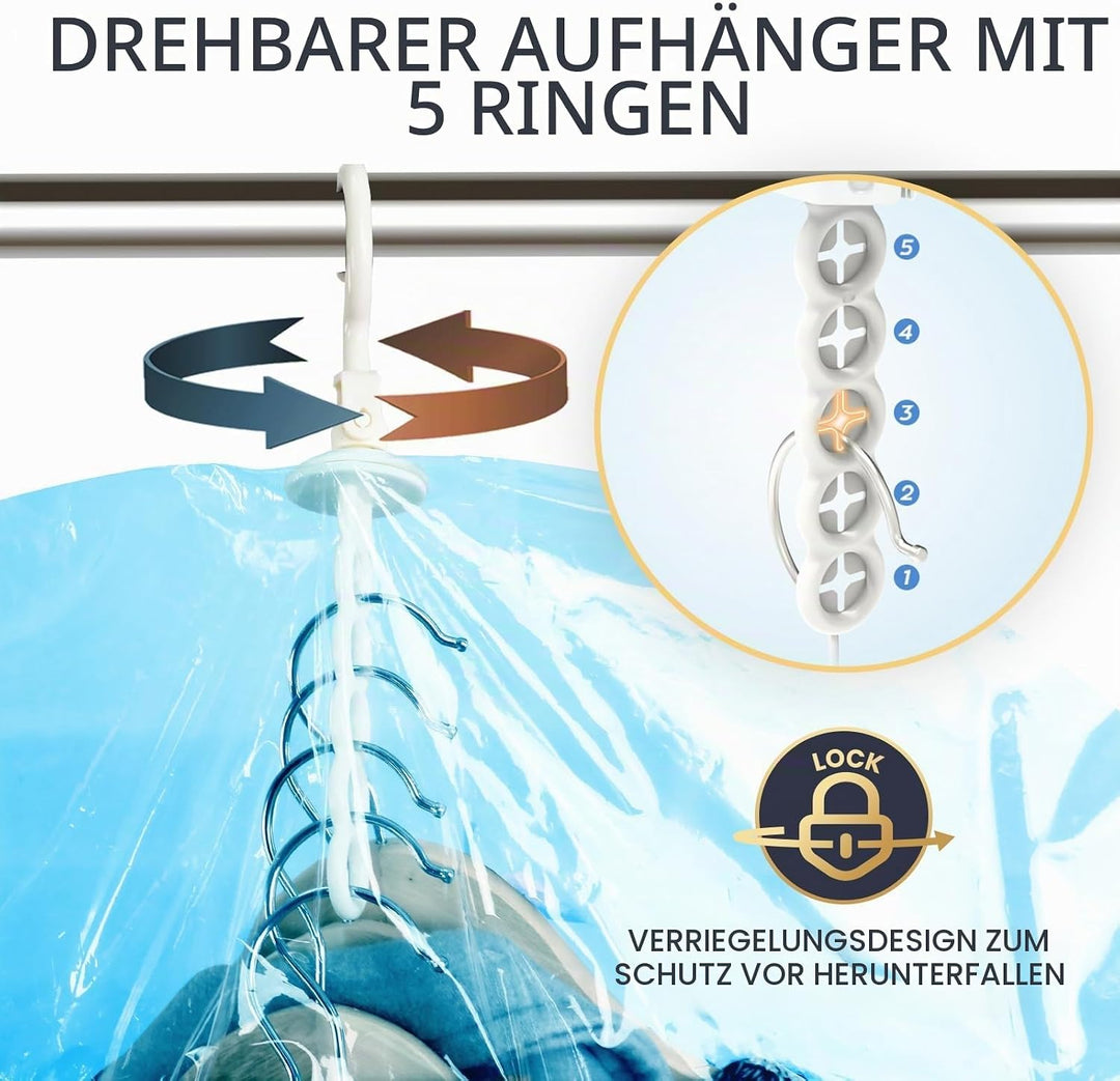 TAILI Vakuumbeutel für Kleidung Hängend, Vacuum Bags for Clothing Vakuumierbeutel Kleidung Mit Kleid
