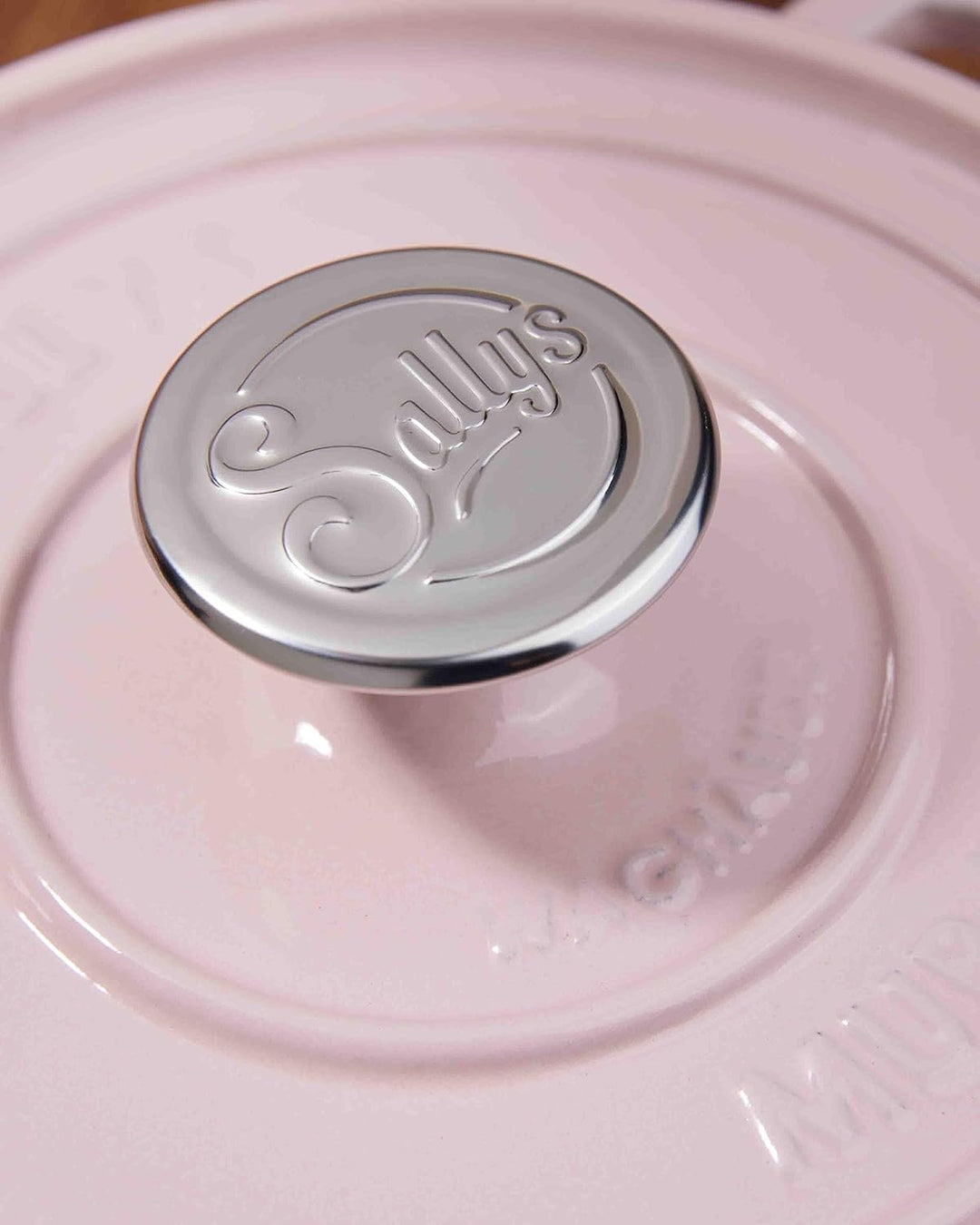 Sallys Medium Gourmet Gusseisentopf mit Deckel, emaillierte Beschichtung, Für alle Herdarten, ofenfe