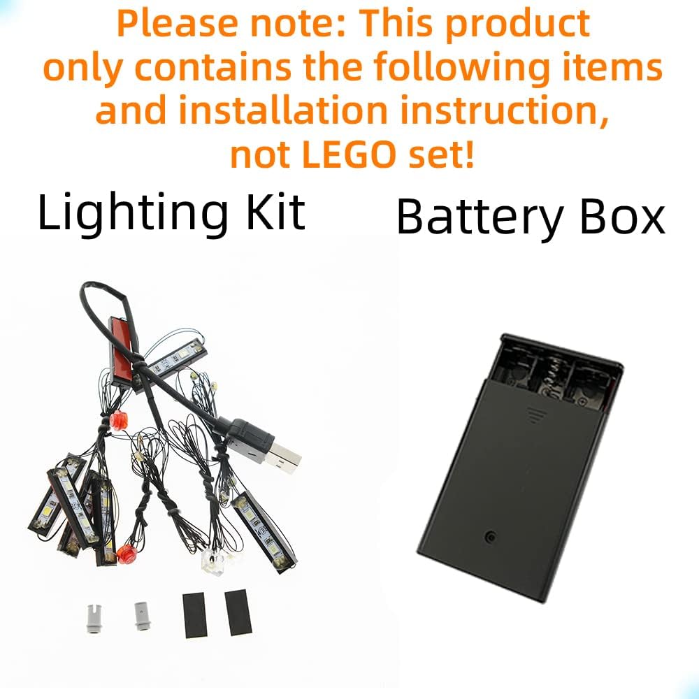 GEAMENT Licht-Set Kompatibel mit Lego Ferrari 488 GTE AF Corse #51" Supersports Car - Beleuchtungsse