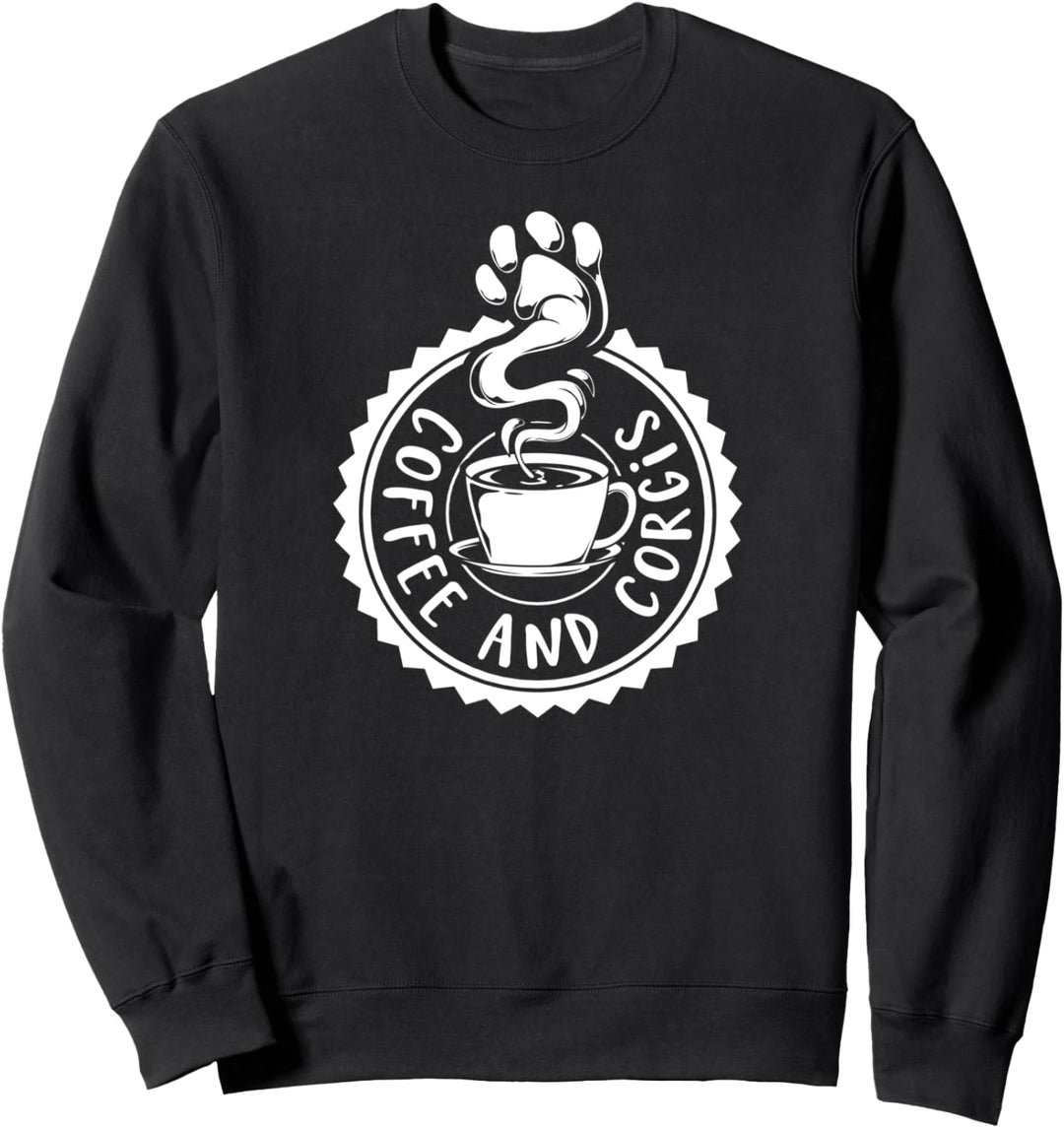 Kaffee und Corgi Sweatshirt