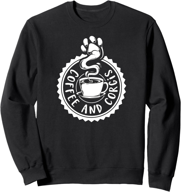 Kaffee und Corgi Sweatshirt