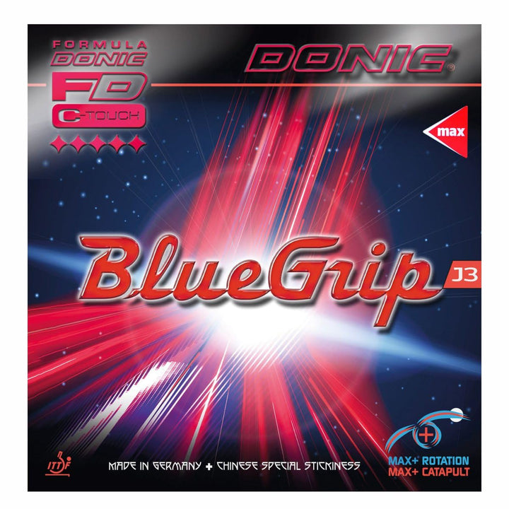 Donic Belag BlueGrip J3 Max Rot, Max Rot