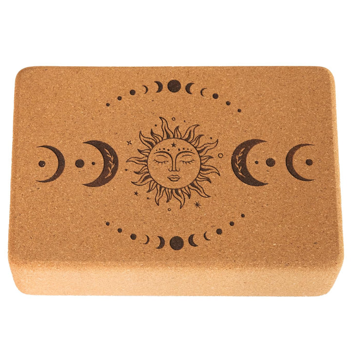 Yoga Block "natural touch" aus Kork/mittlere Grösse/abgerundete Ecken/Klassisches Yogahilfsmittel bz