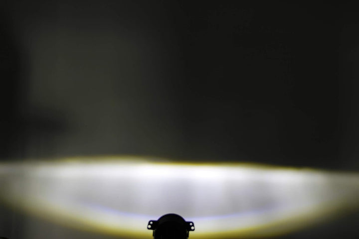 SKUNTUGUANG 1 Paar 4,5-Zoll-LED-Nebelscheinwerfer mit Angel Eyes für (Schwarz)