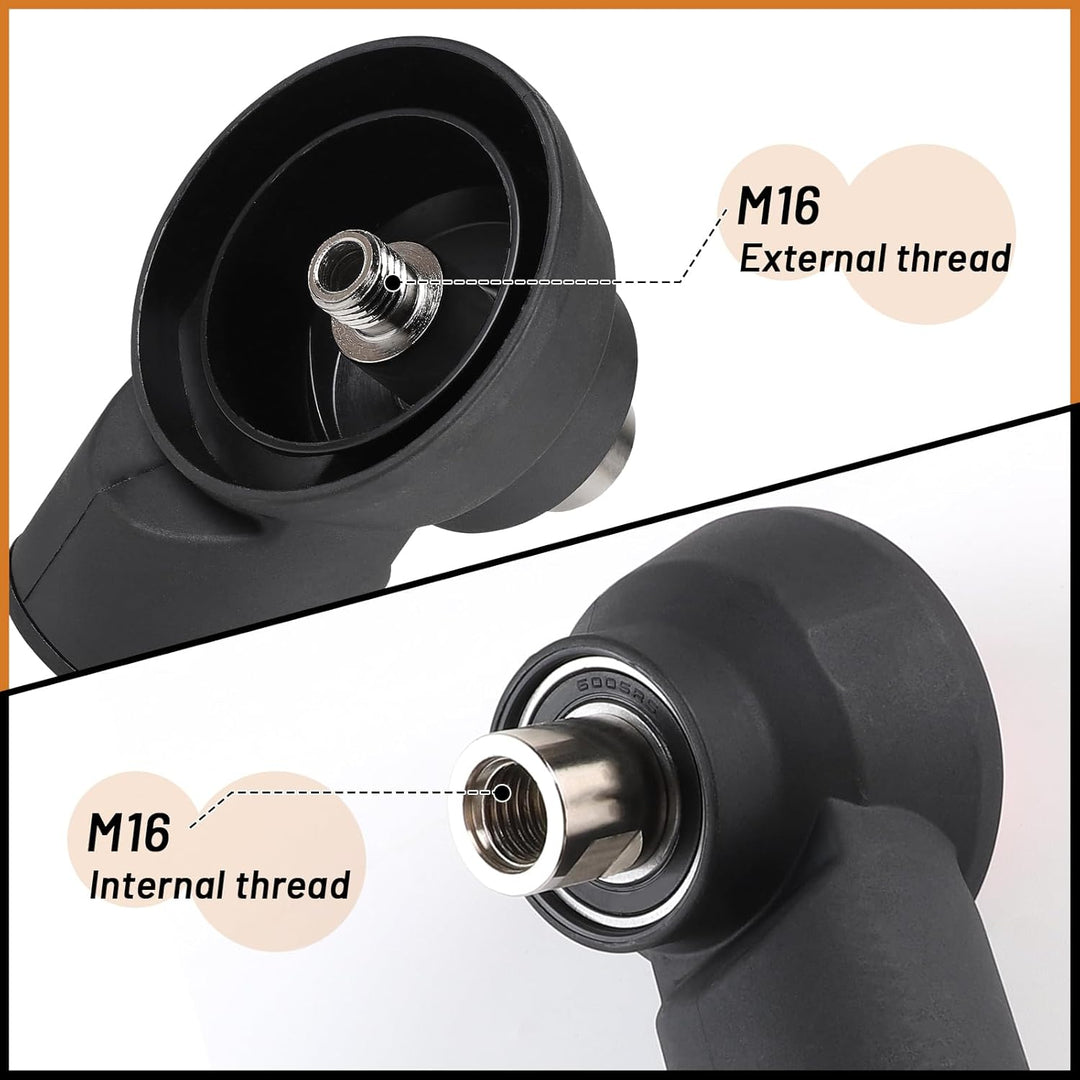 CPROSP Staubabsaugung für Dosensenker, mit einziehbarer Zentrierspitze, Absaugung M16 auf M16, Staub