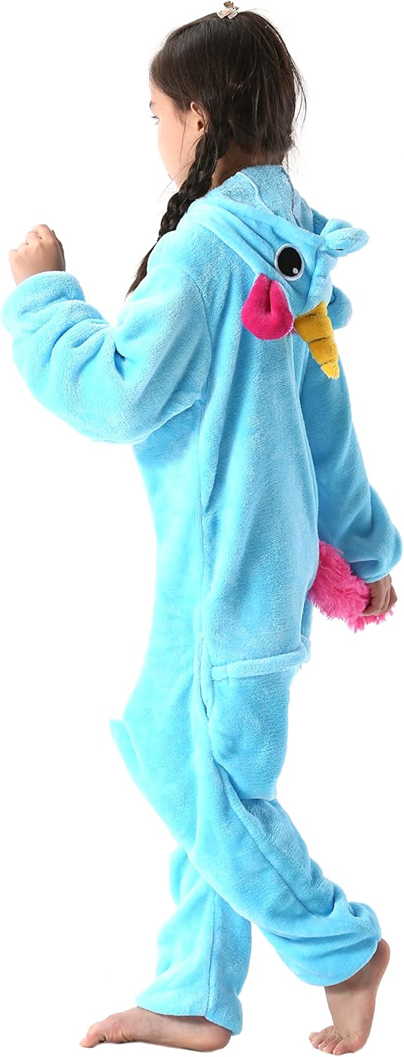 DarkCom Tier Kostüm Onesie Kinder Weihnachten FaschingsKostüm Cosplay Anime Schlafanzu Nachtwäsche X