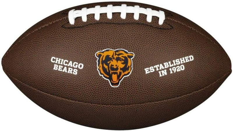 Wilson American Football NFL TEAM LOGO, Offizielle Grösse, Mischleder OFFICIAL Chicago Bears, OFFICI