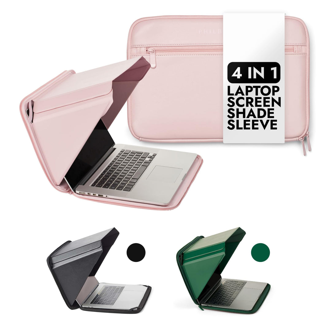 Philbert Design 14” MacBook - Screen Shade Sleeve mit integrierter Hood 4-in-1: Sonnenschutz, Datens