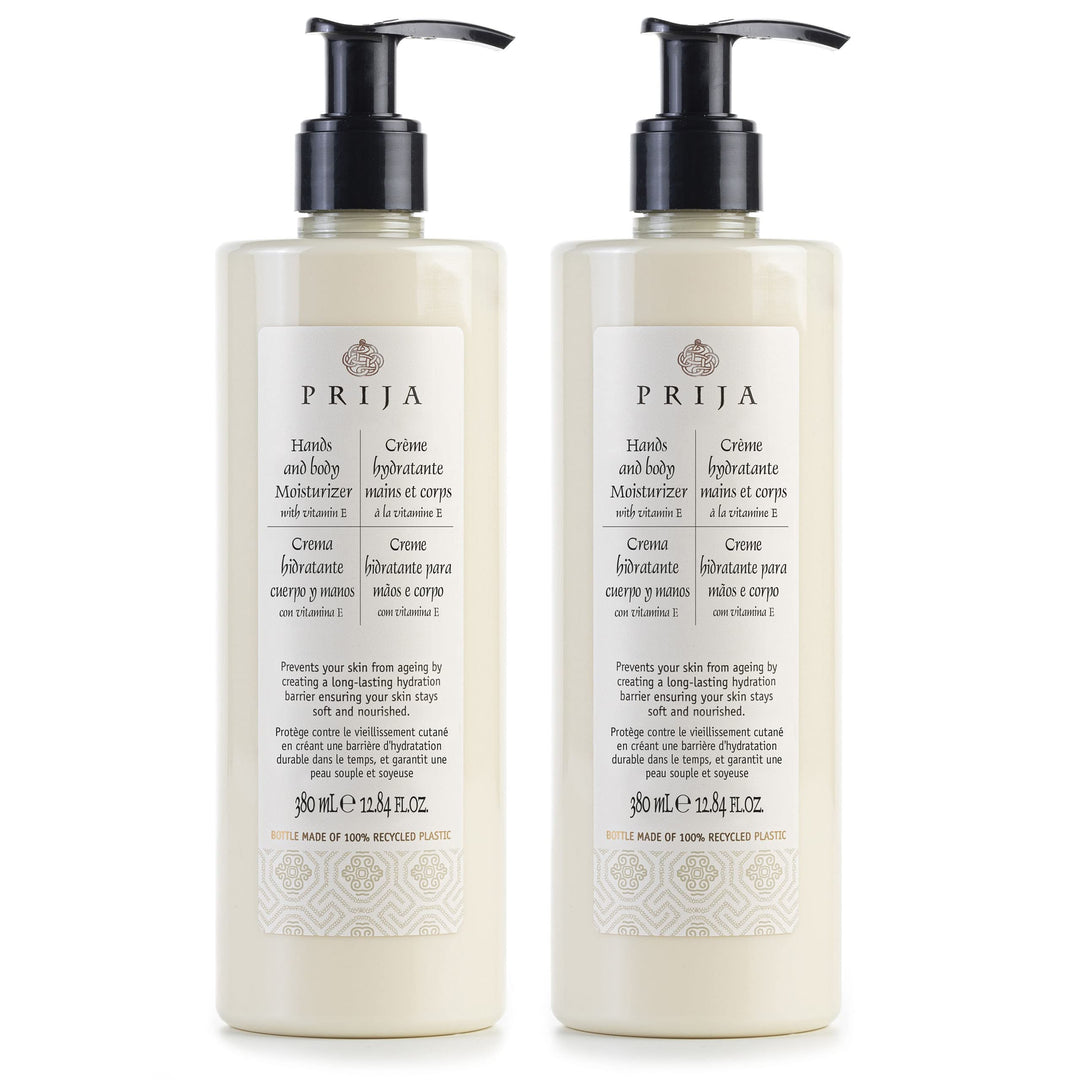 PRIJA Feuchtigkeitsspendende Hand- und Körpercreme mit Vitamin E 2x380ml 2x380ml Körpercreme