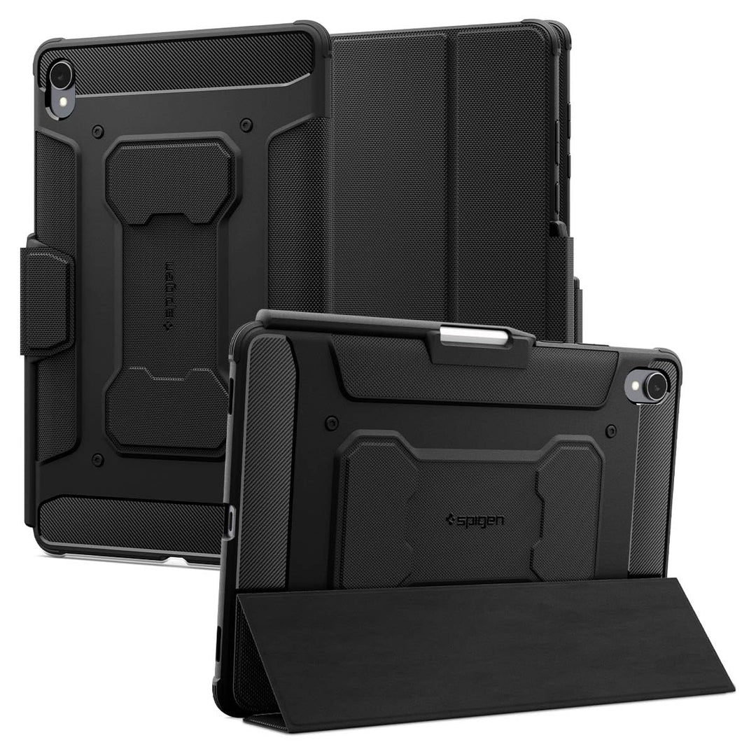 Spigen Rugged Armor Pro Hülle für Galaxy Tab S11 (2025) | Robuste Hülle mit S Pen Halter, Tri Fold C