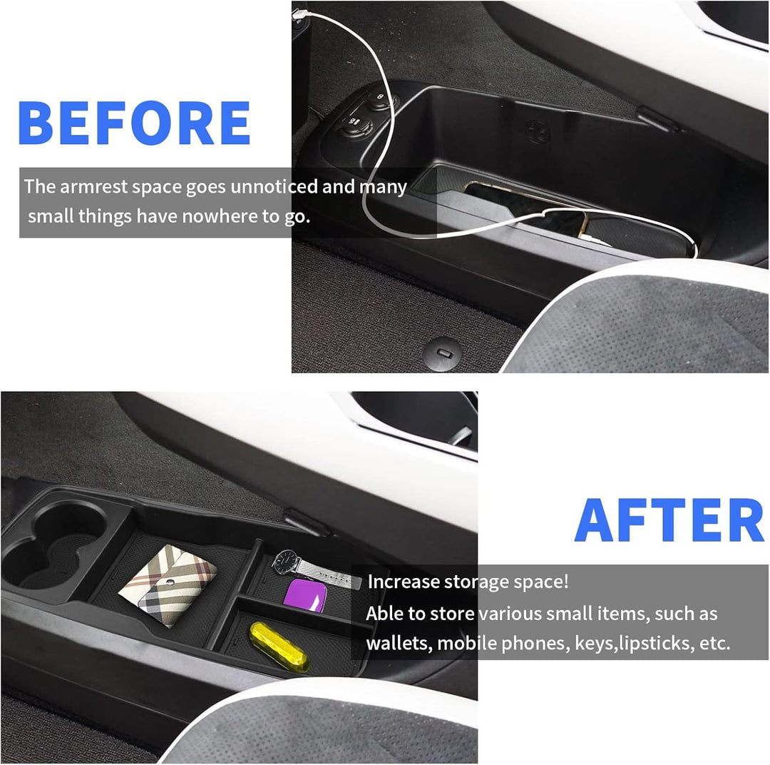 YEE PIN Aufbewahrungsbox Kompatibel mit Kia ev6 2022 2023 Mittelkonsole Organizer Tray für EV6 2023