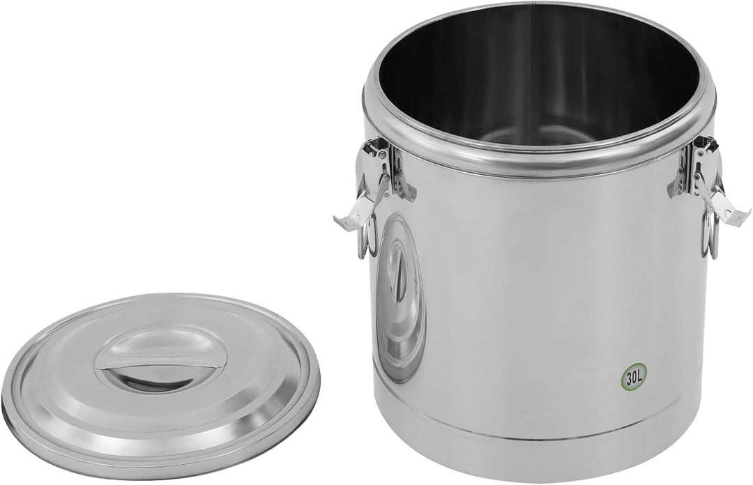 Thermobehälter Essen 10L/20L/30L, Lsolierter Suppenbehälter aus Edelstahl, Thermobehälter für Essen,