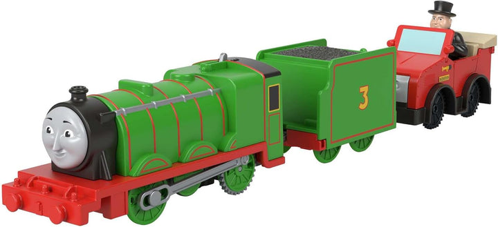 Thomas & Friends Fisher-Price Henry with Winston and Sir Topham Hatt, Motorized Toy Train for Presch