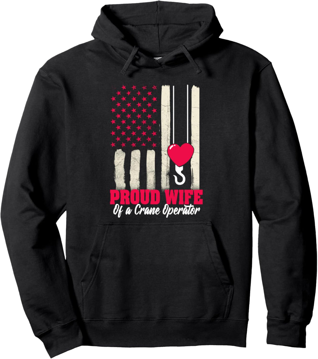 Kranführer Geschenke stolze Frau Haken Oper8r Pullover Hoodie