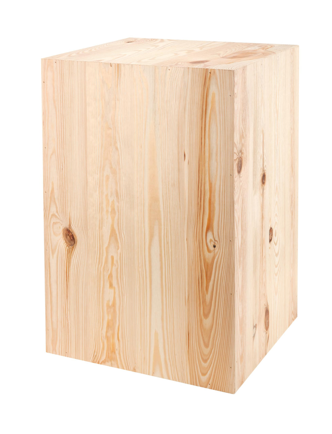 DECOKTIVO Pflanzenständer Holz, Vintage Holzdeko, Blumenständer, Blumenhocker, Holzblock, Dekosäule,