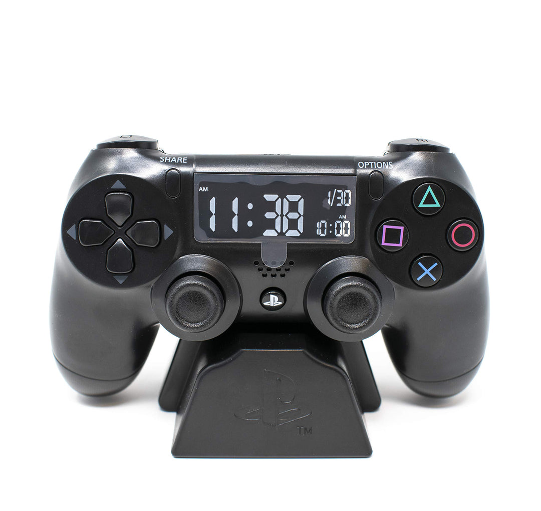 Paladone Digital Wecker LCD | PS4 Dualshock Controller Design | Verwenden Sie die Tasten, um Uhrzeit