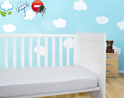 Savel - Matratzenschoner 70x140 cm | Anti-Milben | Frottee aus 100% Baumwolle | Matratzenhülle Atmun