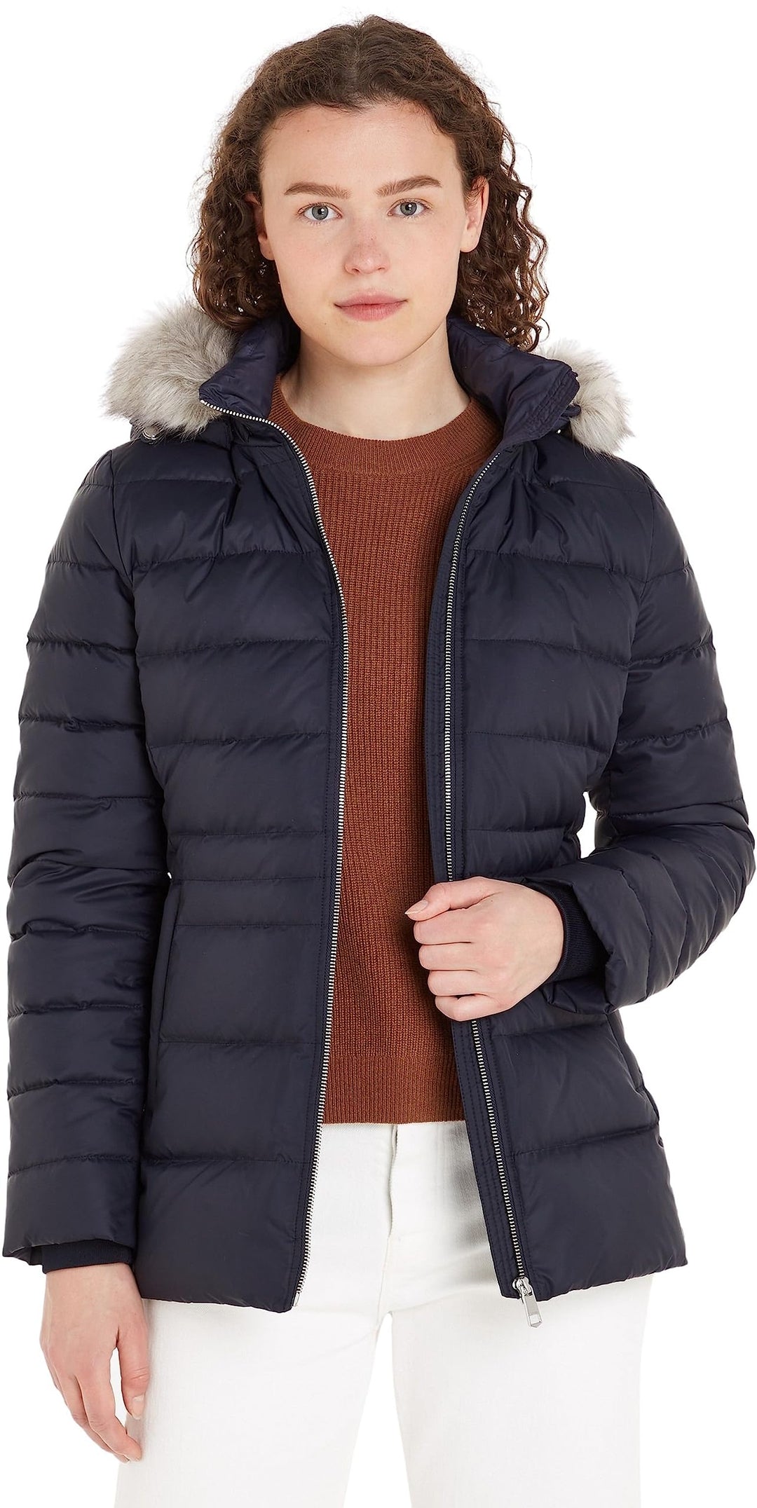 Tommy Hilfiger Damen Daunenjacken XXS Blau (Desert Sky), XXS Blau (Desert Sky)