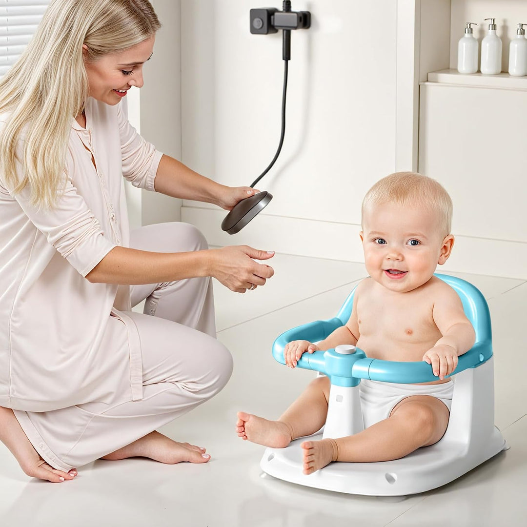 UBRAVOO Baby Badesitz für Babys von 6 bis 24 Monaten, aufrecht sitzender Badesitz, rutschfester Baby