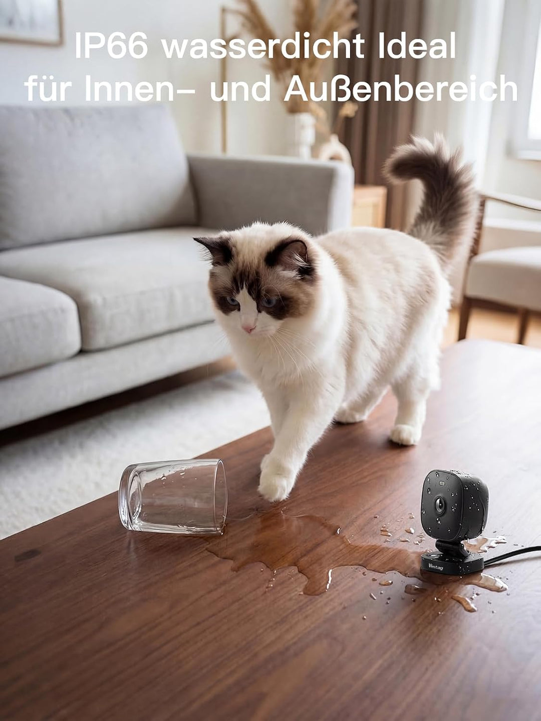 VIM TAG 2,5K Überwachungskamera Aussen,5G WLAN Kamera,Kamera Überwachung Aussen mit KI- Bewegungserk