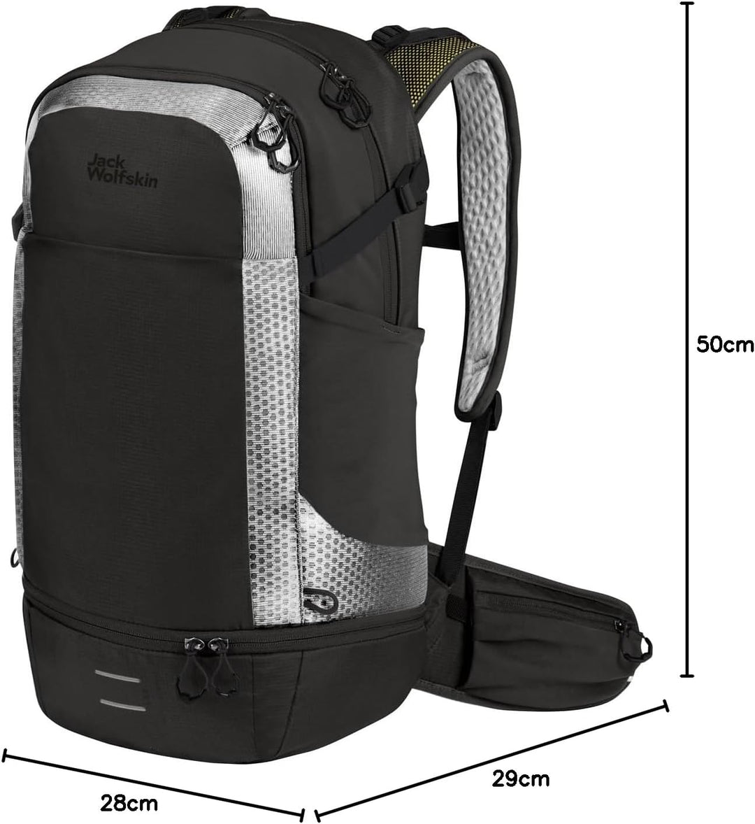 Jack Wolfskin Unisex Moab Jam Pro 30.5 Hiking Pack (1er Pack) Einheitsgrösse Flash Black, Einheitsgr