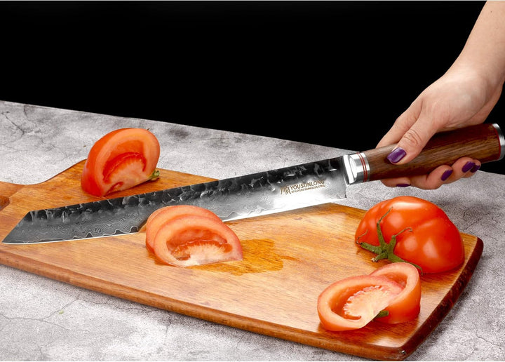 YOUSUNLONG Max Sujihiki Messer 11 Zoll japanisches Pro Carving Messer Damaststahl Ergonomisches Desi