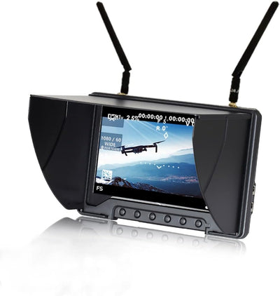 Flysight FPV Monitor Black Pearl RC801 with DVR 5.8G 40CH Wireless 7" LCD Screen Diversity Receiver