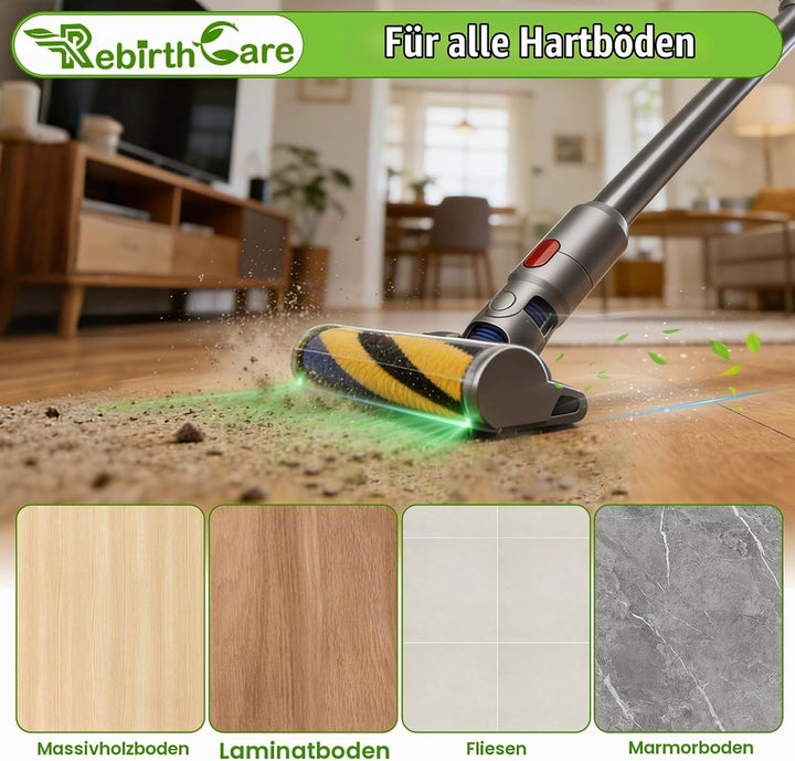 V12 Bürstenwalze für Dyson V15 Detect/V12 Slim/V12 Detect Slim/V10 Digital Slim/V8 Slim, Slim Fluffy