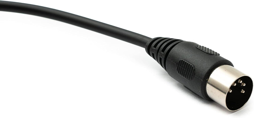 System-S Audio Kabel 150 cm XLR 3 polig Stecker zu Audio DIN 5 polig Stecker Adapter in Schwarz