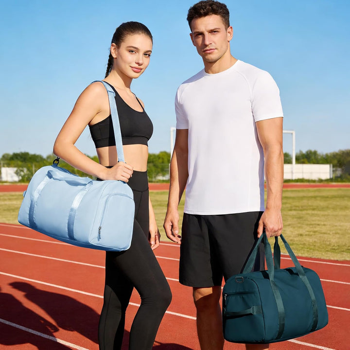 Sport Duffel Bag Damen Herren Sporttasche mit Schuhfach & Nassfach Reisetasche Handgepäck Tasche Spo