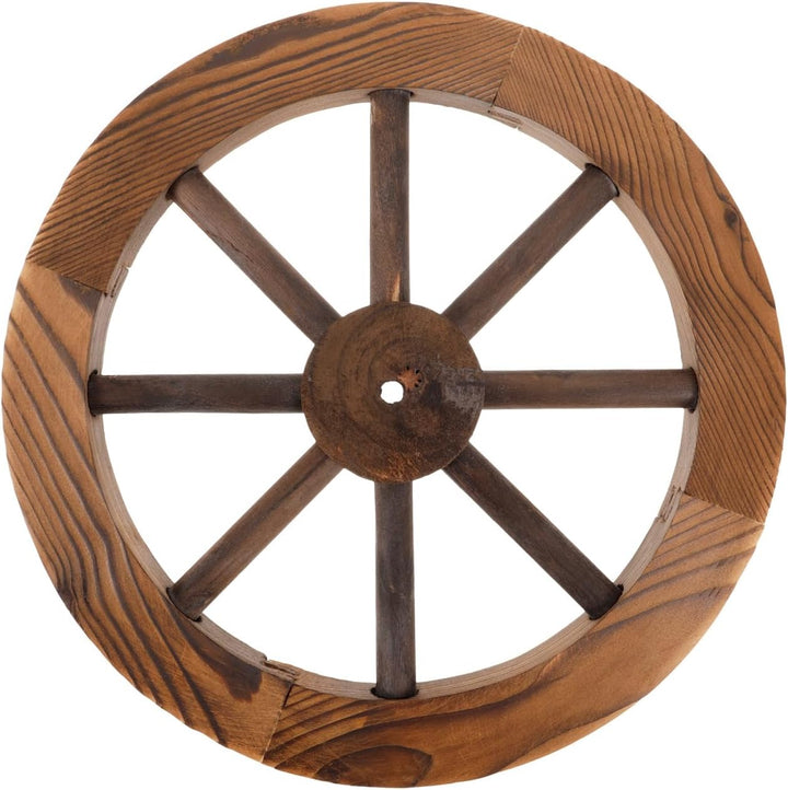 Happyyami Rad Dekoration Rustikales Wagenrad Retro- Wanddekoration Wagenradkunst Dekorativer Wagen D