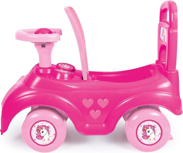 DOLU – 2522 Kinder Einhorn Sit n' Ride Push Along Auto Spielzeug – Pink