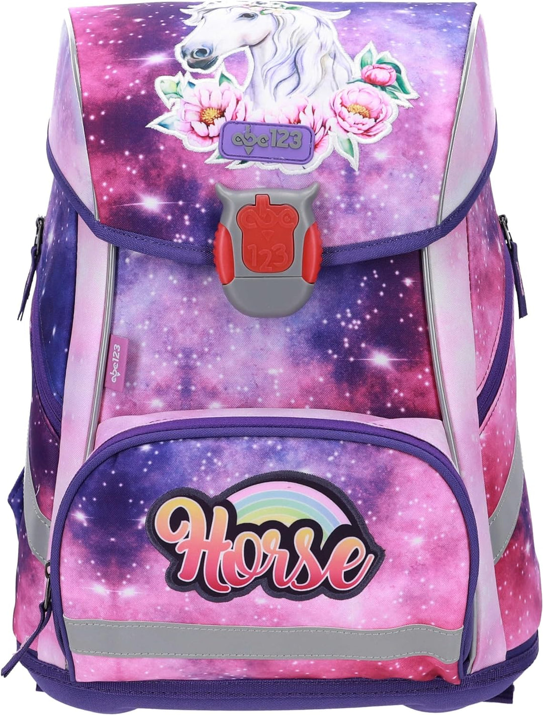 PFERDE HORSES SCHULRANZEN SET MÄDCHEN 1 KLASSE | SET 5 TEILIG LED FÜR GRUNDSCHULE | SUPER LEICHT | E