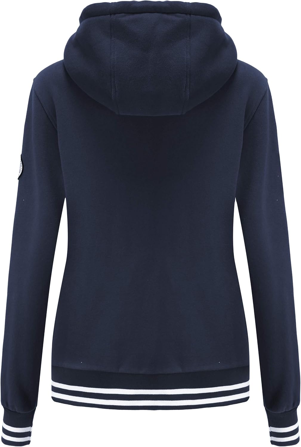 TrendiMax Damen Sweatjacke Kapuzenpullover Zip Hoodie Kapuzenjacke Winter Sweatshirt Jacke XXL Marin