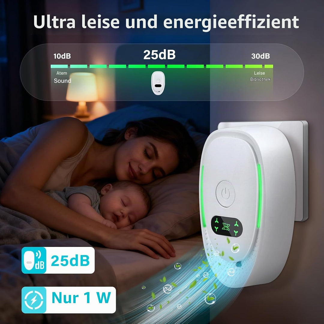 Luftreiniger, Plug in Air Purifier, Air Purifier Ionizer Generator, Steckbarer Negativ Ionen Luftrei