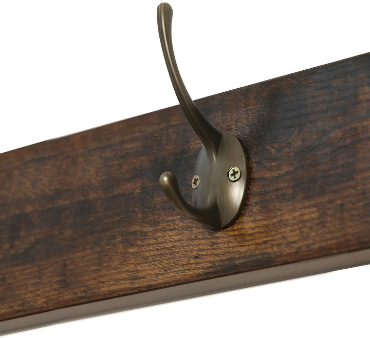HOOBRO Garderobe Schuhregal Set, Schuhbank mit Sitzfläche, Garderobenständer, Wandgarderobe mit 9 Ha