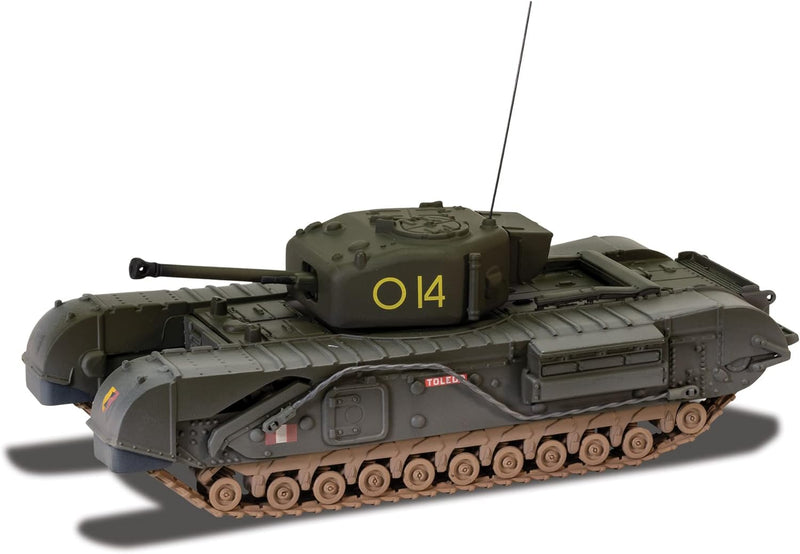 Corgi British Churchill Mk.IV Panzer, um einen Tiger zu fangen Militär (CC60113)