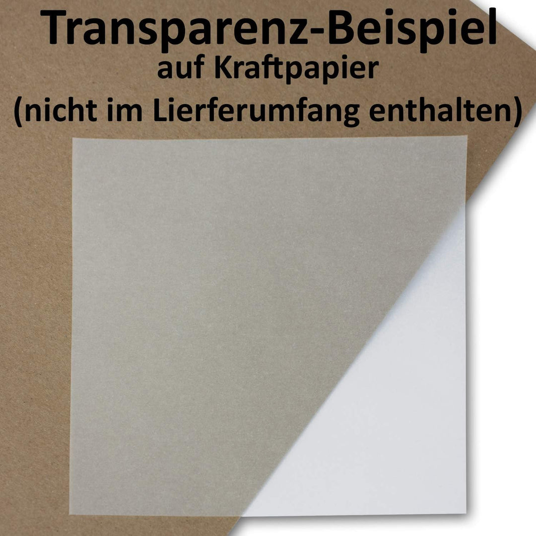 400x Falt-Einleger für quadratische Doppel-Karten - transparent - 150 x 300 mm (150 x 150 mm gefalte