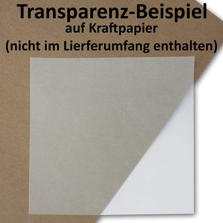 400x Falt-Einleger für quadratische Doppel-Karten - transparent - 150 x 300 mm (150 x 150 mm gefalte