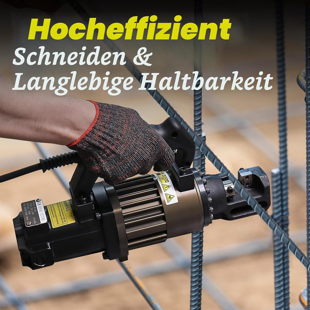 LOSCHEN Elektrisch-hydraulischer Betonstahlschneider, 900 W tragbarer Betonstahlschneider, schneidet