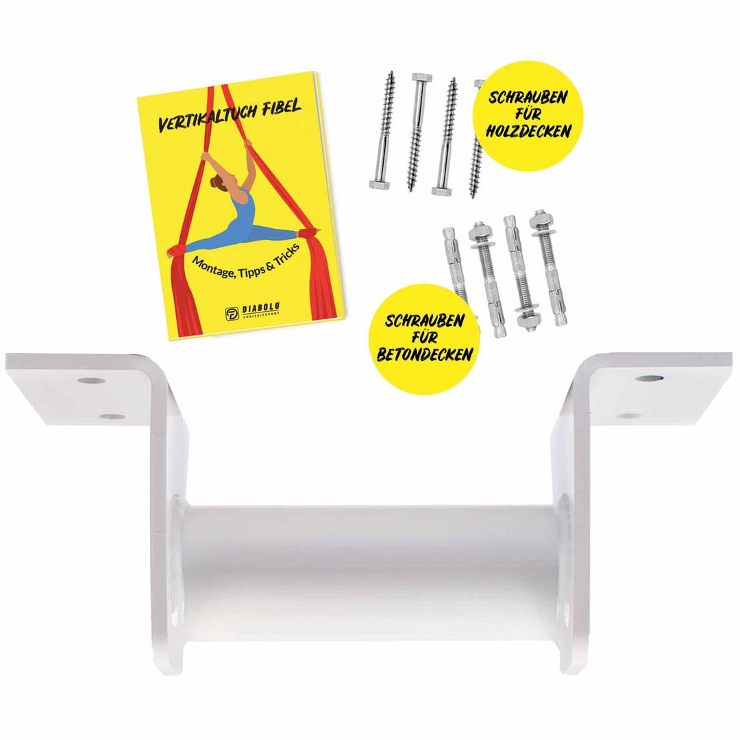 Diabolo Freizeitsport Vertikaltuchdeckenhalterung zur Befestigung von Vertikaltuch oder Yogatuch dir