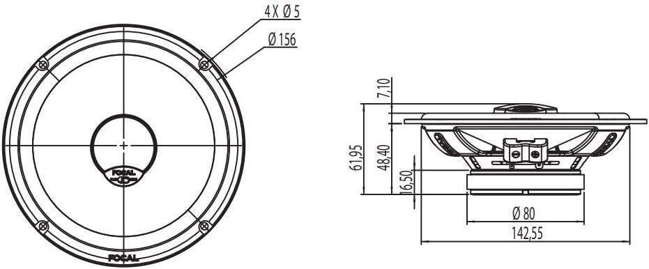 Focal ICU165 Integration 2-Wege Coax 16.5 cm 1 Paar / 2 Stück