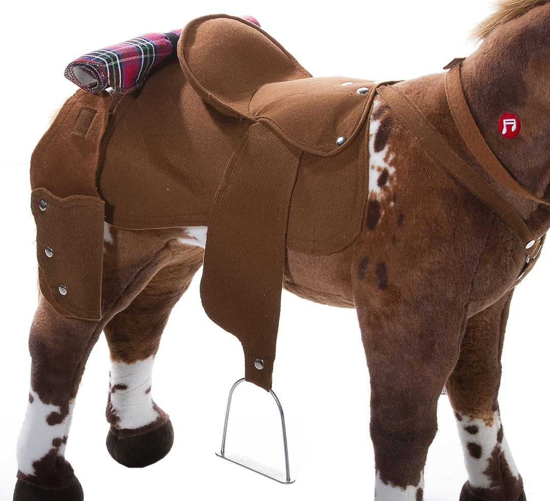 Heunec 723573 - Cowboy Pferd mit Sound 100 kg Tragkraft, Braun