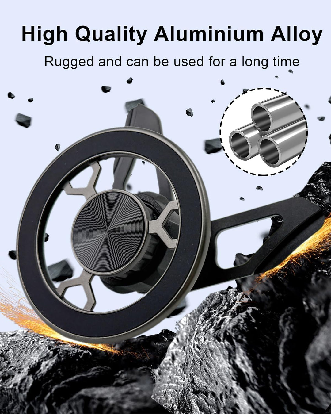 Magnet Handyhalterung kompatibel mit Audi A1 2010-2018 360 Grad einstellbares Kompatibel mit Magsafe