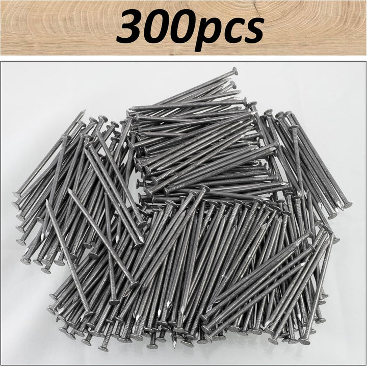 AERZETIX – C70856 – Set mit 300 Flachkopfnägeln Ø3,1 x 80 mm – Kopfdurchmesser Ø7 mm - aus stahl - s