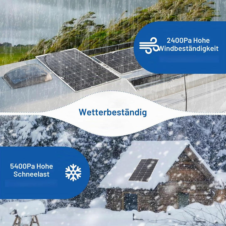 100W Solarpanel 18V Flexibel Solarmodul Robust für Outdoor Aufladung 100W 1, 100W 1