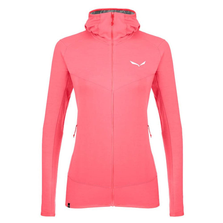 Salewa Damen *Light Micro Pl W Fz HDY Sweatshirt 44 Calypso Coral Mel/6200, 44 Calypso Coral Mel/620