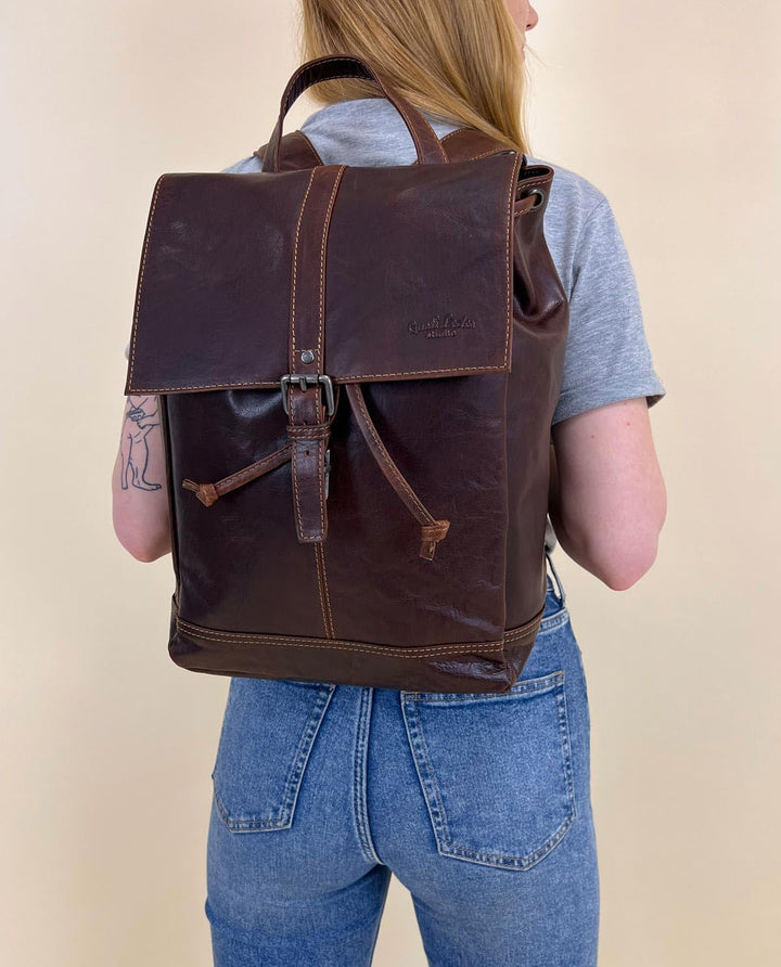 Gusti Kurierrucksack Leder - Jaime Rucksack Lederrucksack Vintage Cityrucksack Outdoorrucksack Lapto