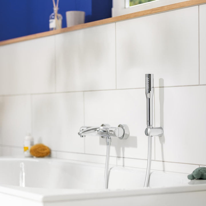 GROHE Vitalio Get - Handbrause (wassersparend, 1 Strahlart, mit Wandbrausehalter, Antikalk-System),