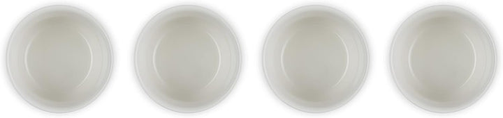 Le Creuset 4-er Set Mini Förmchen aus Steinzeug, Meringue, 79109107160000 4er-Set Meringue, 4er-Set